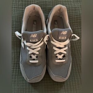 New Balance 515 Gray and White Sneakers